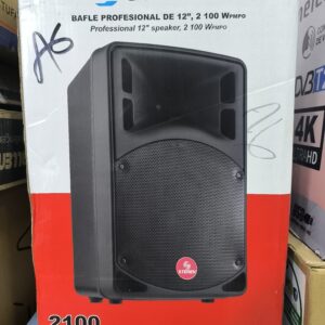 Bafle profesional de 12" 2 100 Wpmpo Reproductor de tarjetas SD Salida amplificada Ruedas para el transporte,