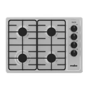 Estufa de empotrar MABE 60 cms 4 Puestos Gas Natural PM6044ENA0 Acero Inoxidable